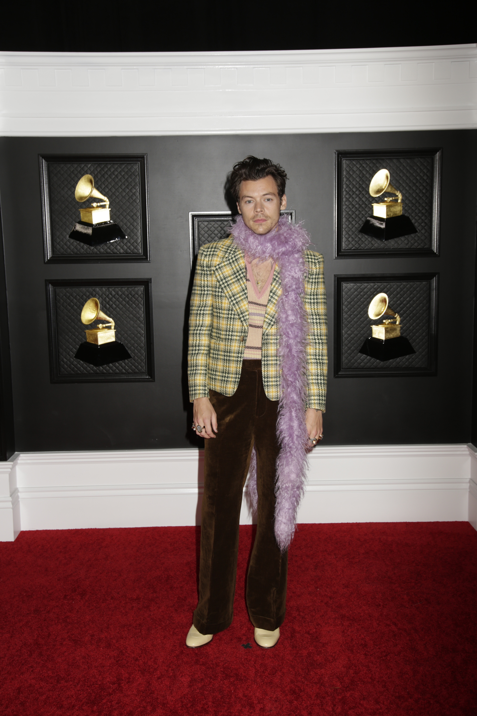 harry styles grammys boa Francis Specker CBS