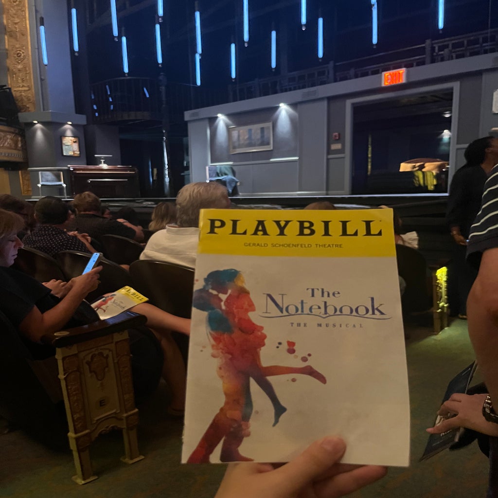 Playbill of The Notebook Musical