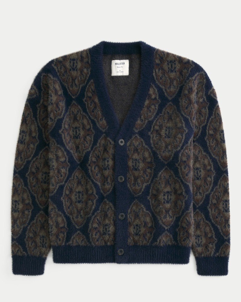 Hollister Boxy Fuzzy Cardigan