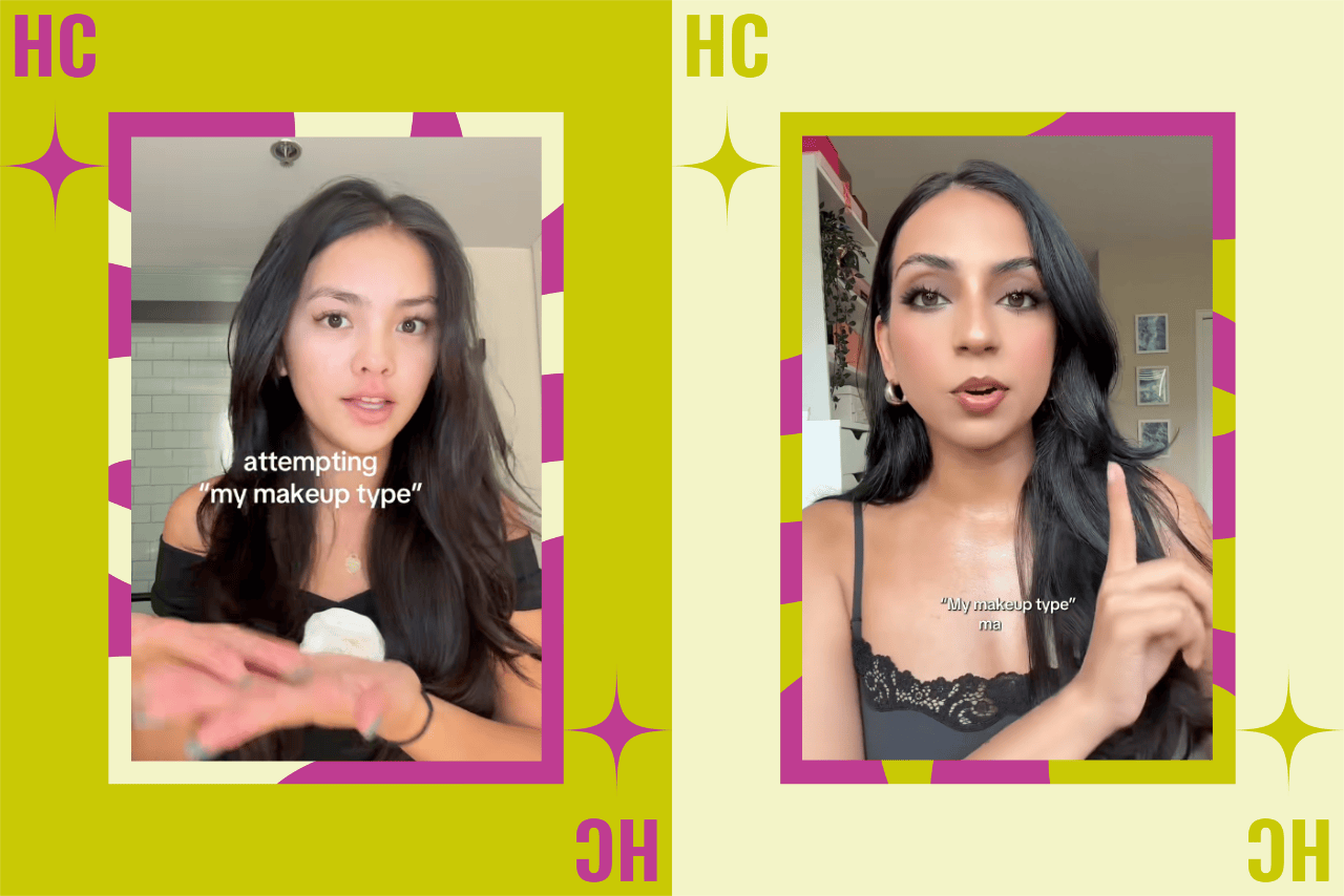 my makeup type trend tiktok