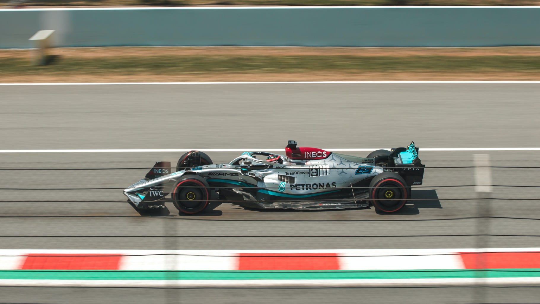 Petronas racing on track F1