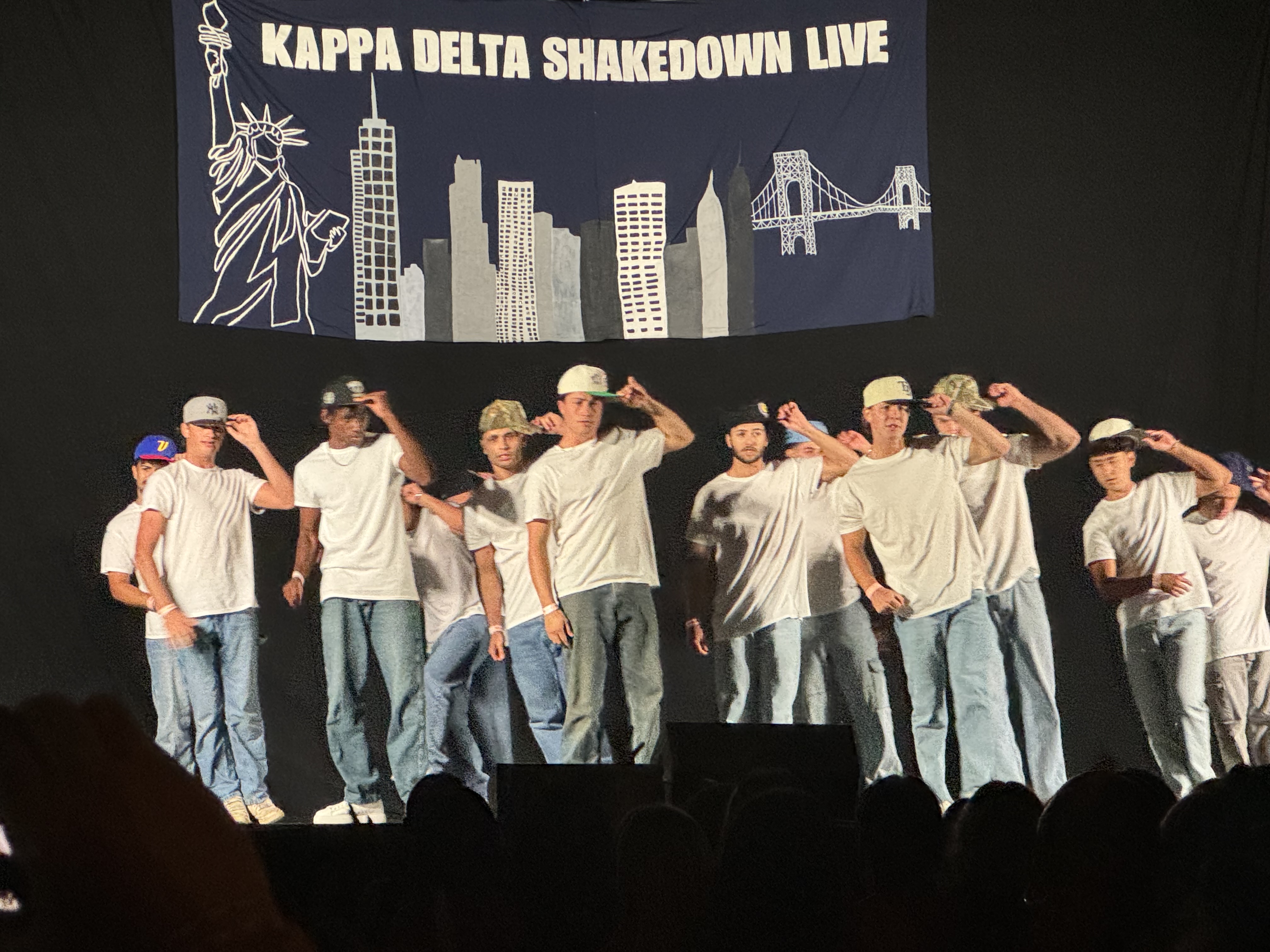 Theta Chi performing during Shakedown