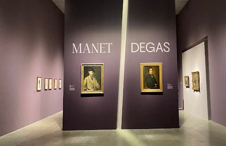 A picture of the Manet/Degas exhibit at the MET.