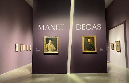 A picture of the Manet/Degas exhibit at the MET.