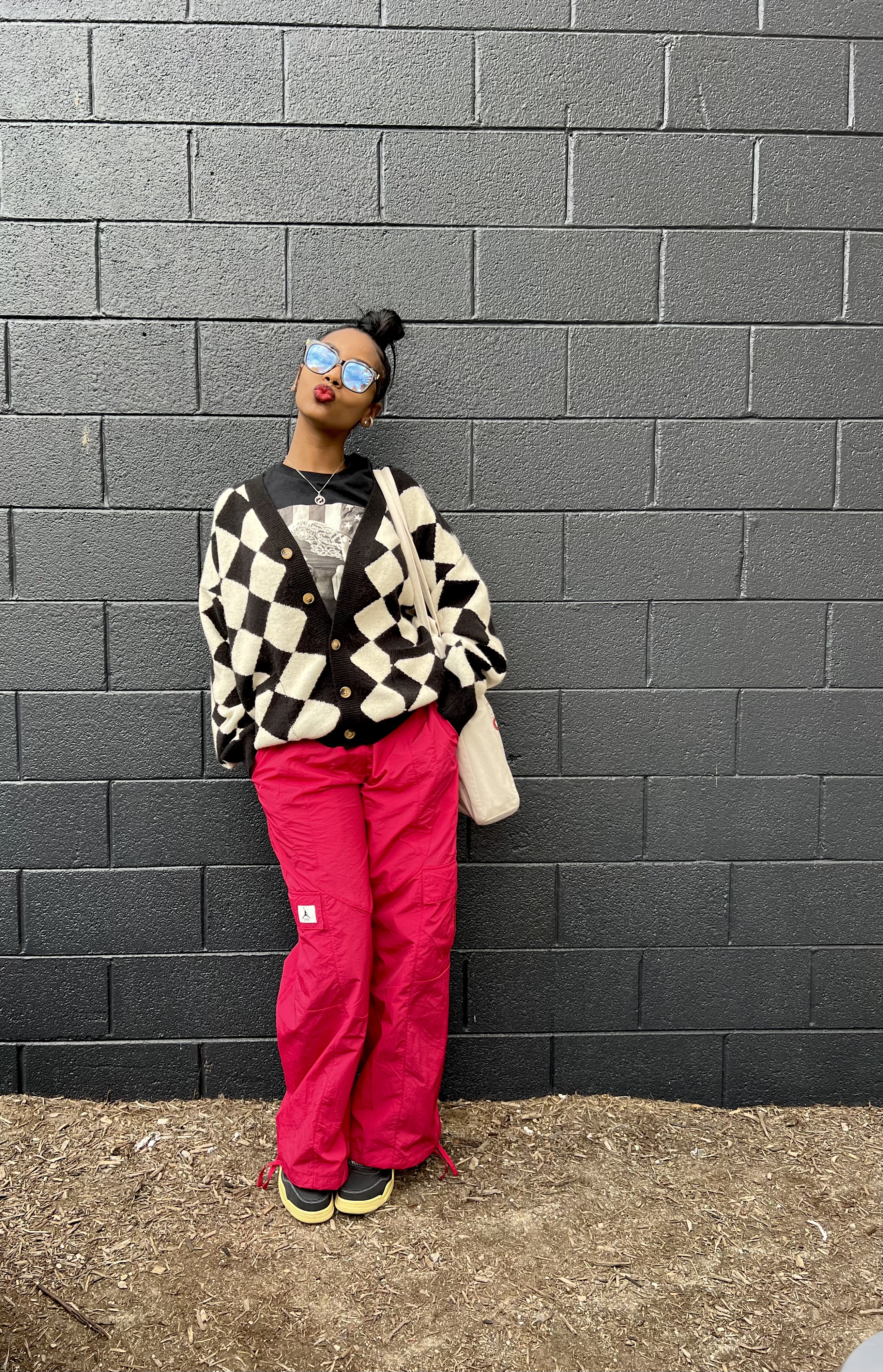 Skyy Walker-Davis interview outfit