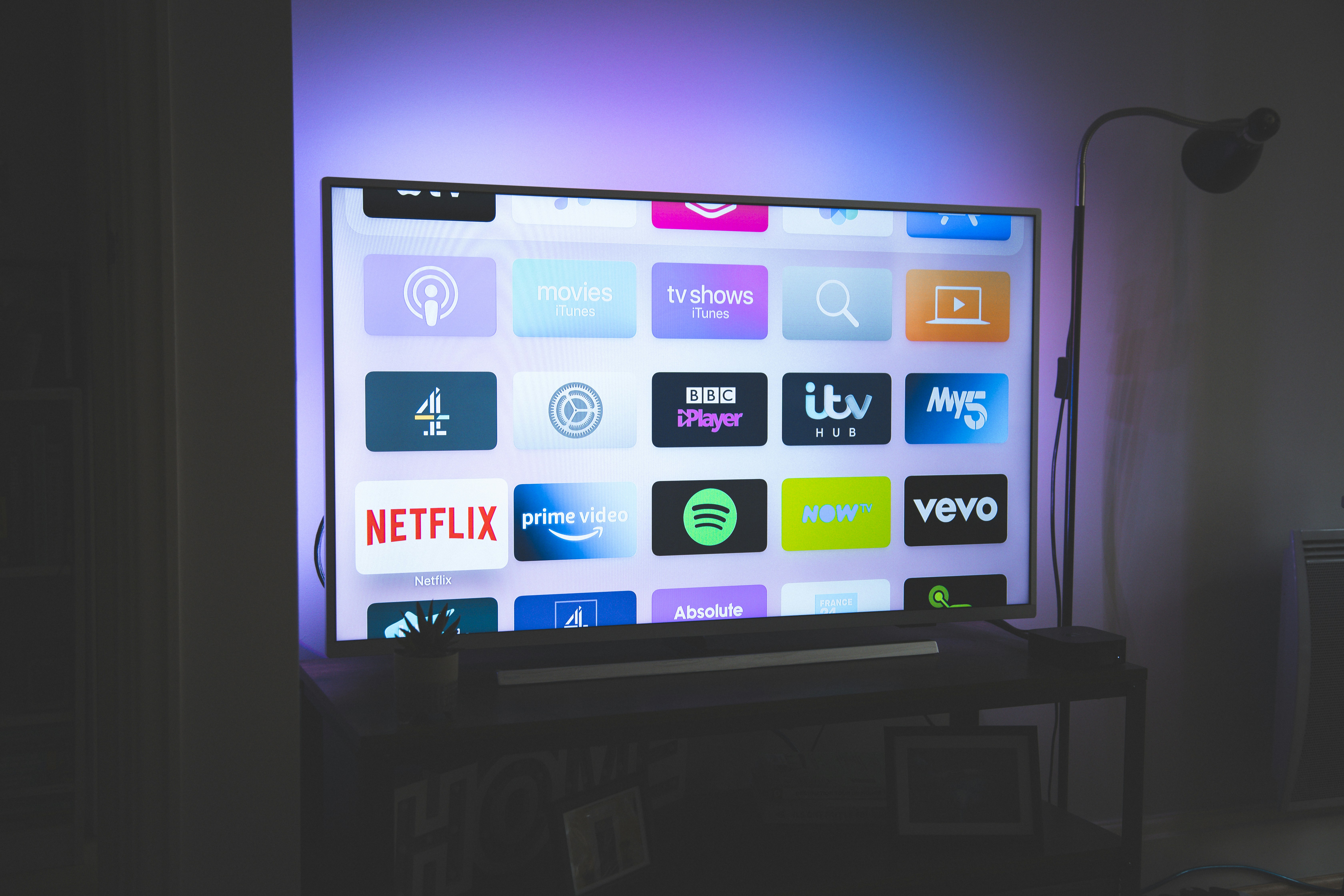 TV Image with Icons