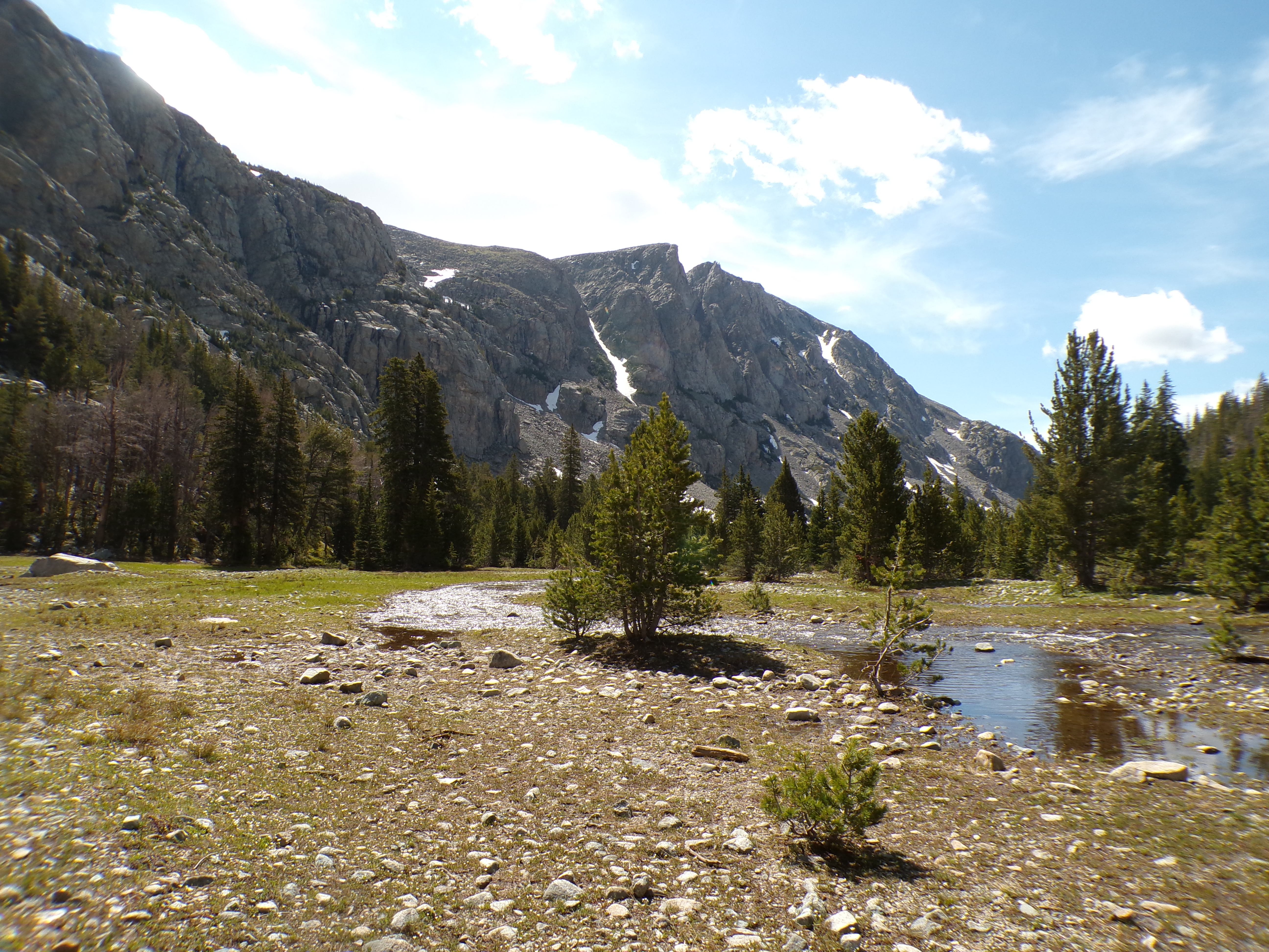 Looking onto the Little Sandy Creek in Wyoming.