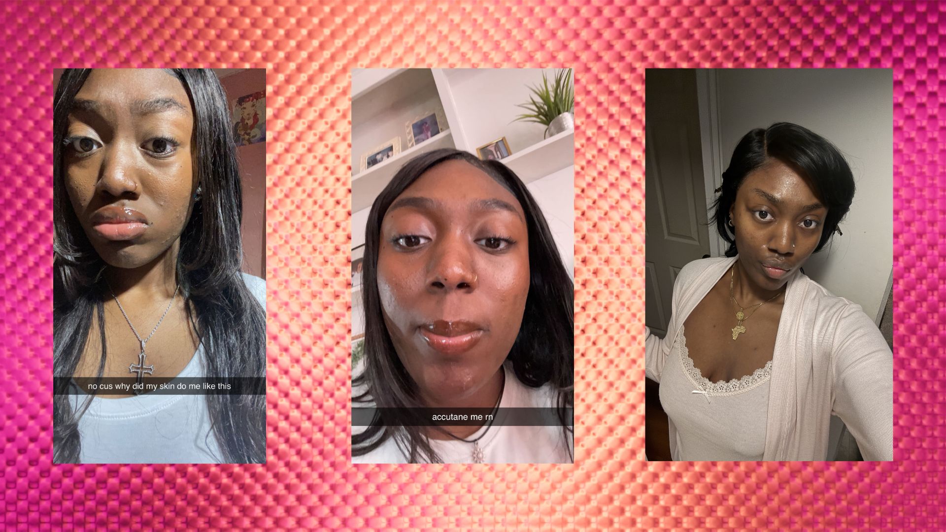 selfies of woman showing skin