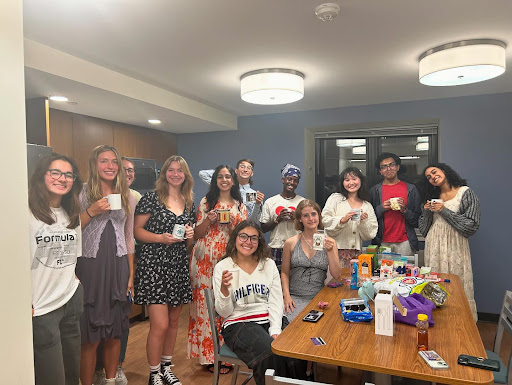 Tea party hosted by student