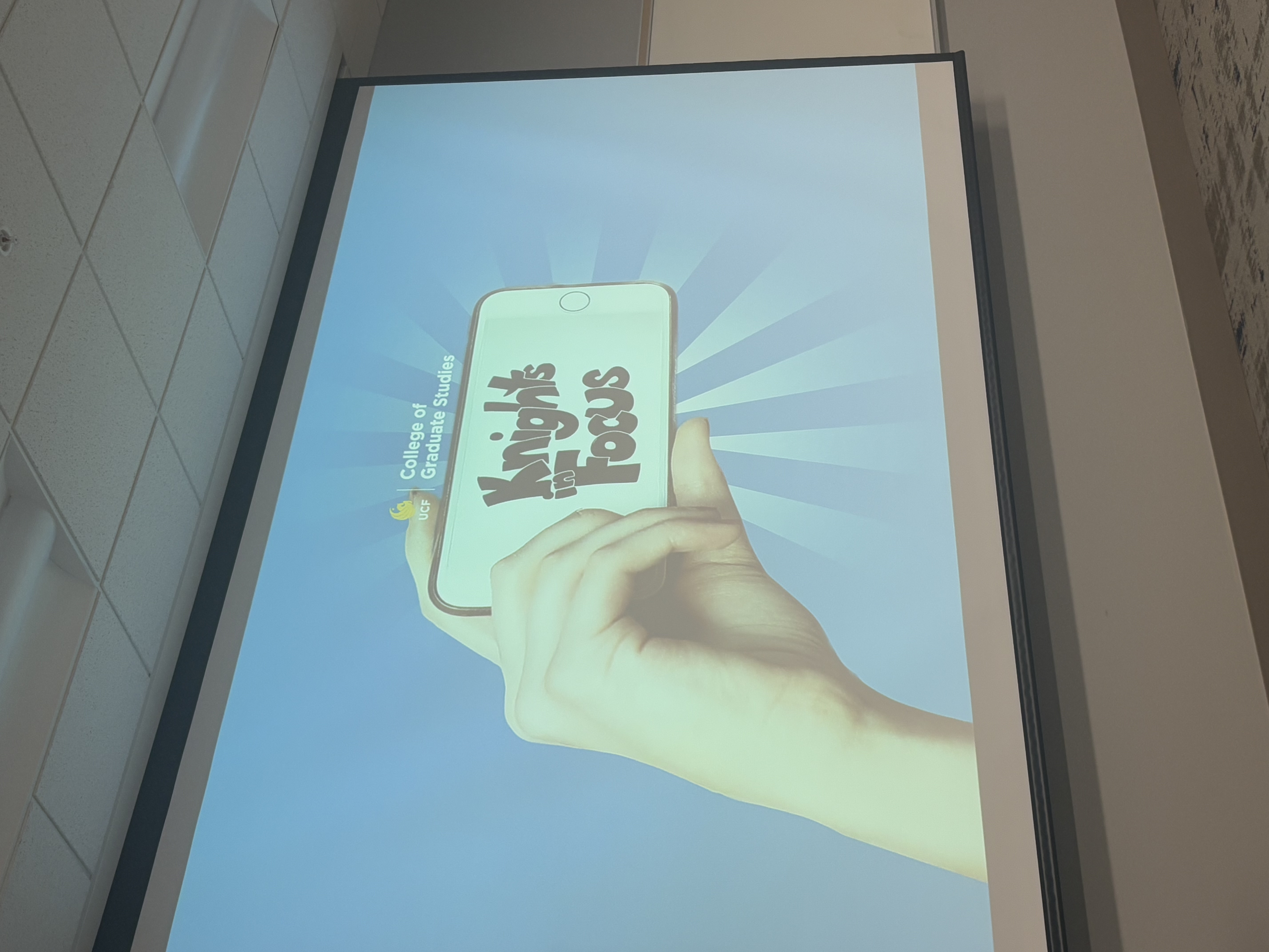 Photos of UCF affiliated event “Knights in Focus” small film festival.