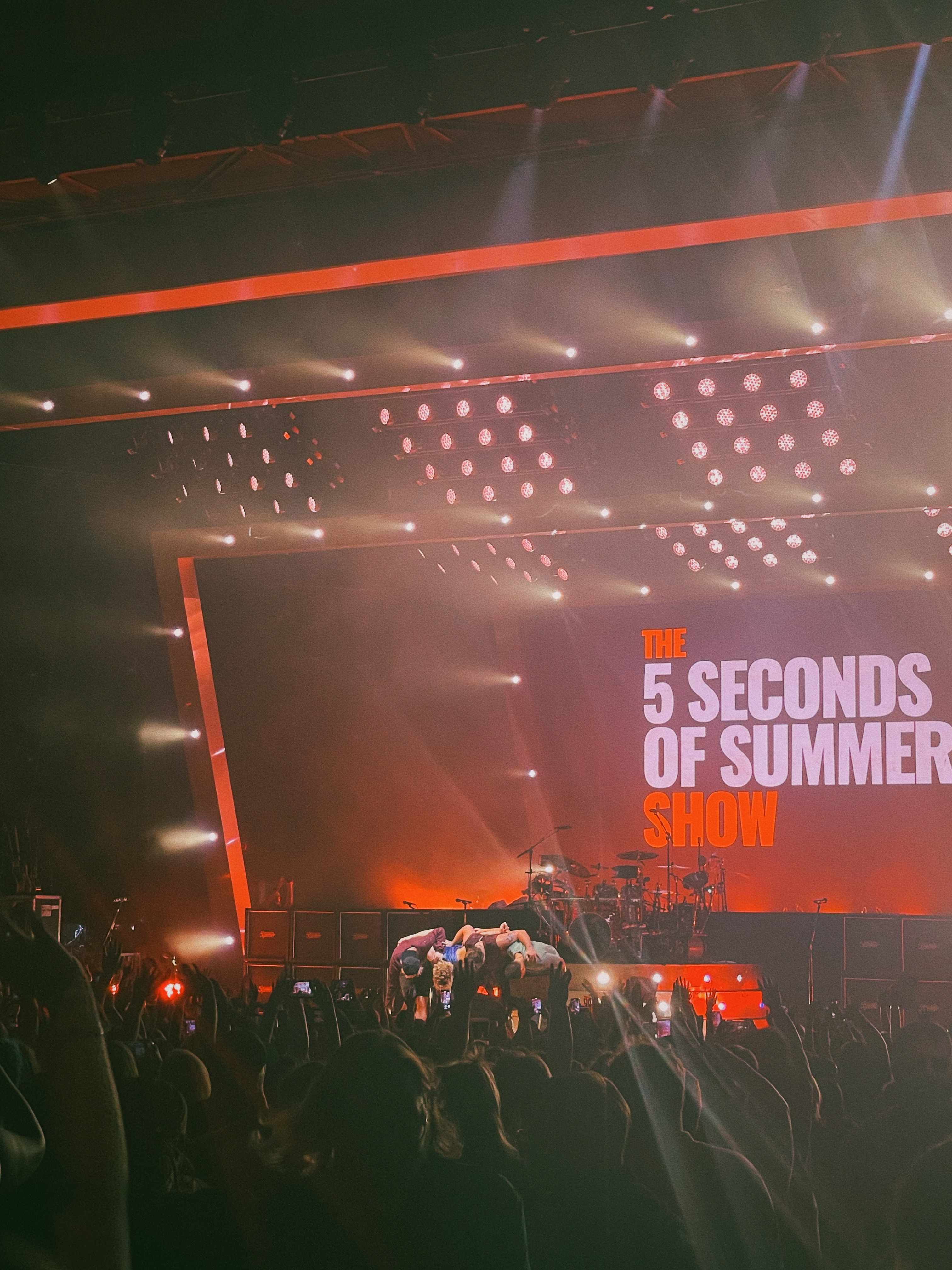 Stage at 5 Seconds of Summer concert