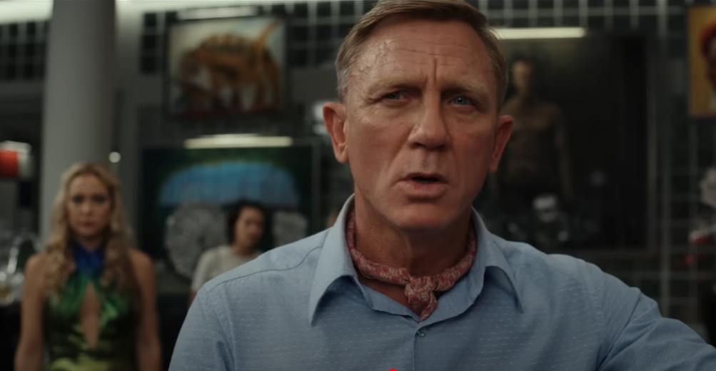 Screenshot of Glass Onion Trailer