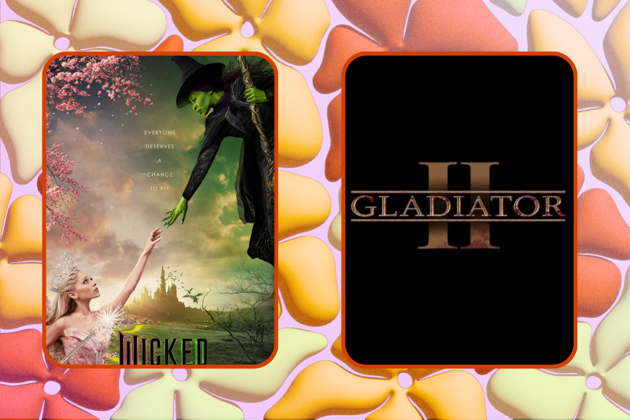 Posters for \'Wicked\' and \'Gladiator 2\'