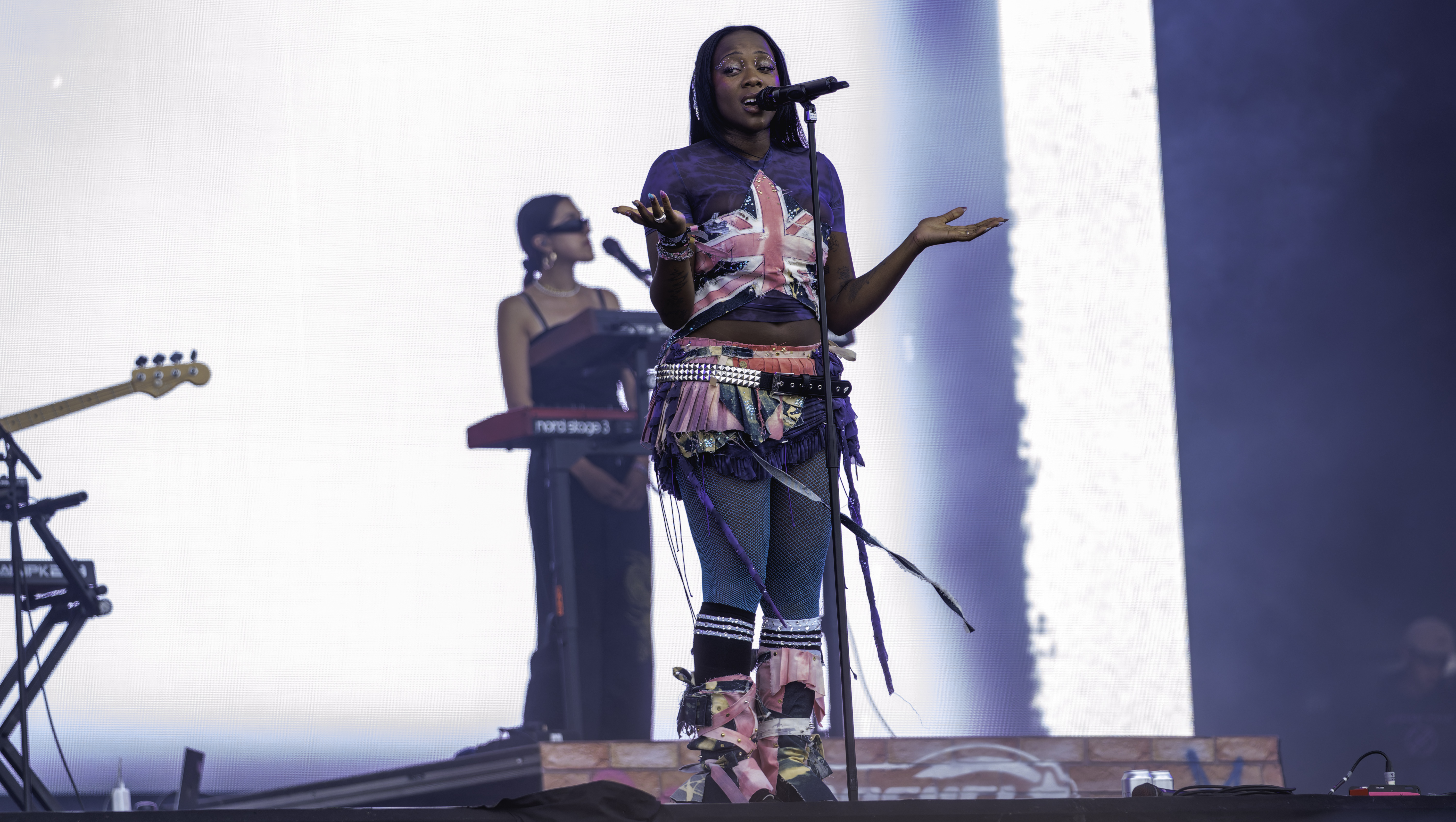 Rachel Chinouriri performing at Glastonbury Festival