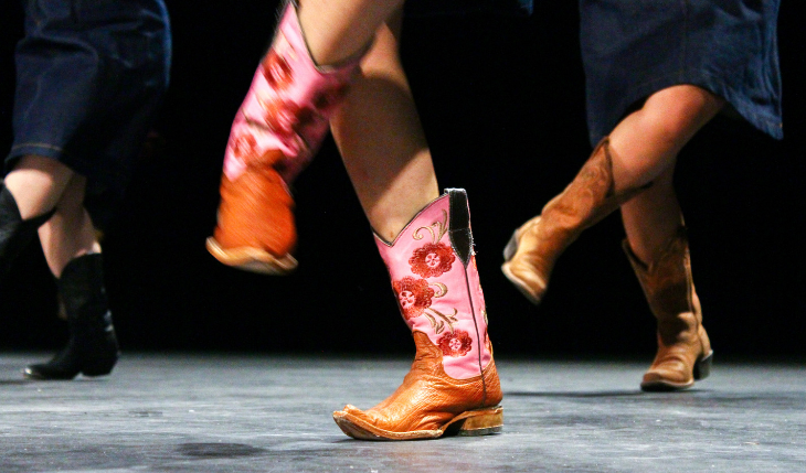 Flower cowgirl boots