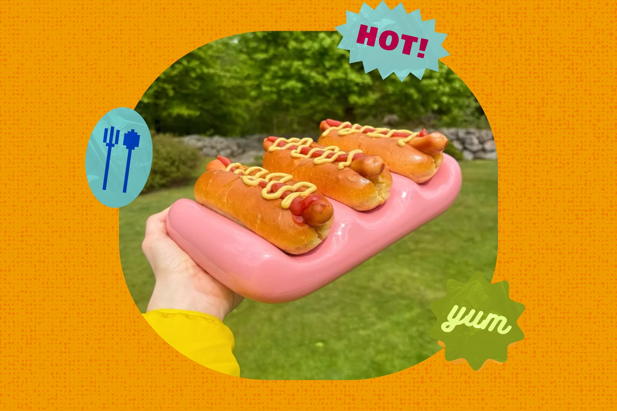 hot dog plate