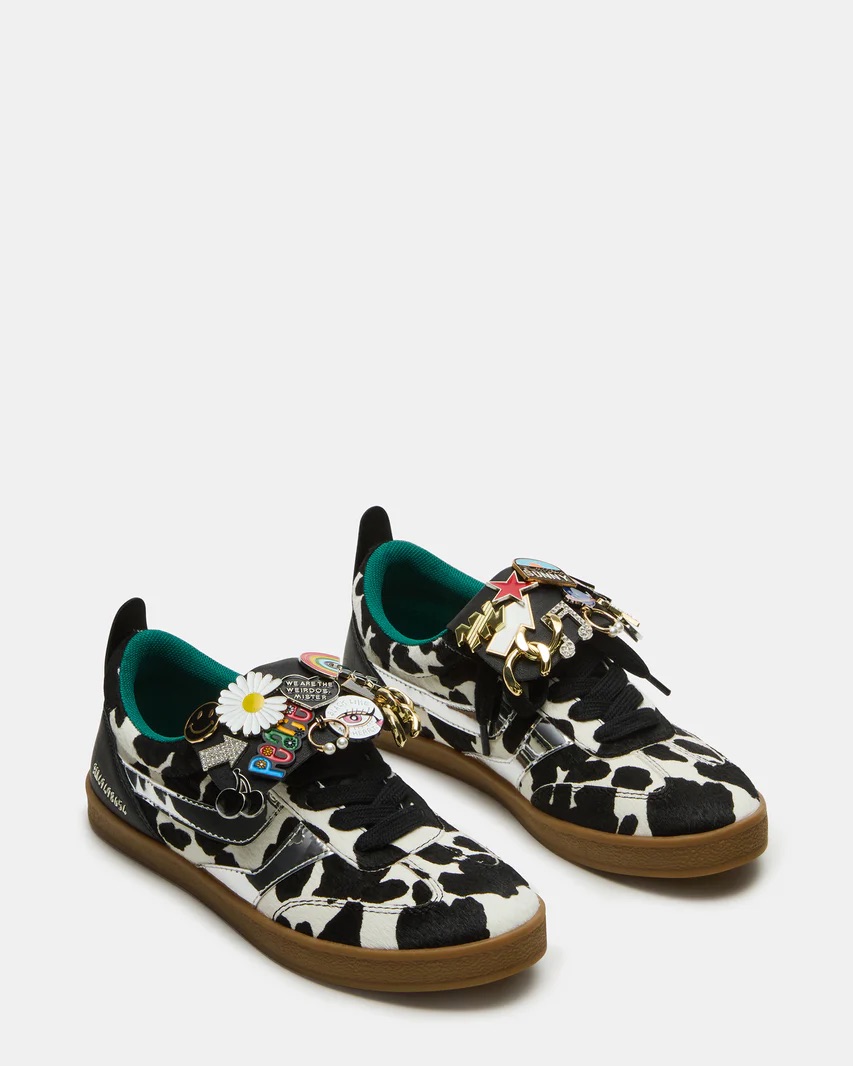 Steve Madden ??Wyatt Black Cow Print