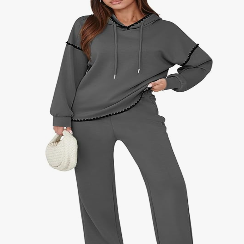 gray sweatsuit