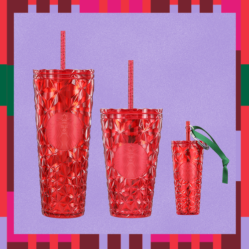Starbucks Poinsettia Red Prism Cold Cup