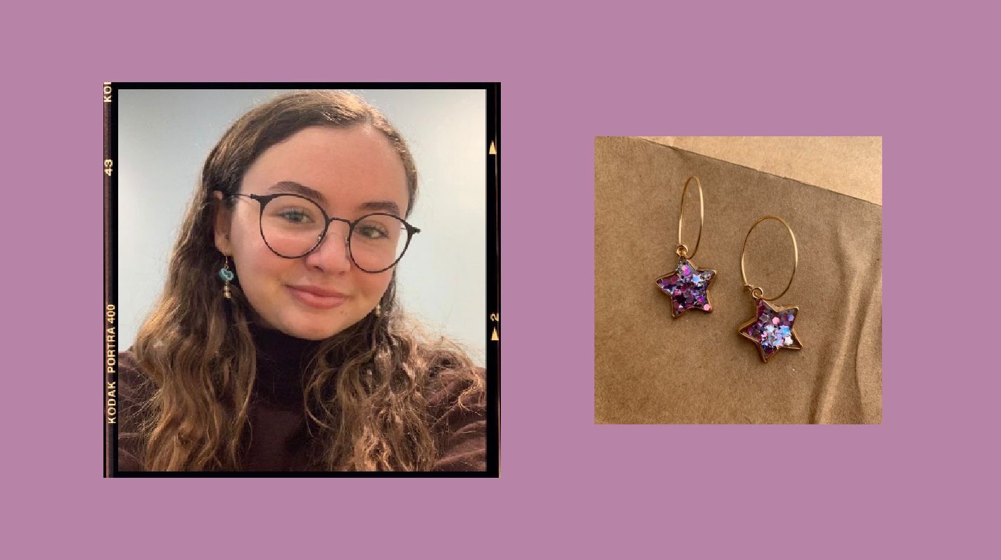 Handmade earring creator with small business