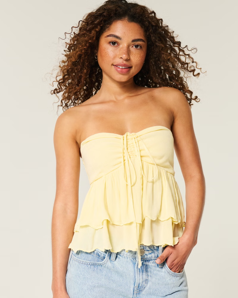 Hollister Halter Babydoll Top