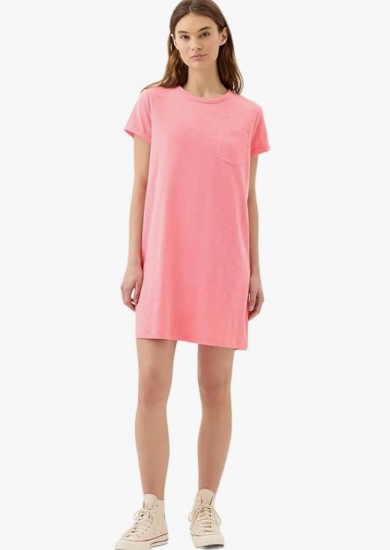 GAP womens Relaxed Pocket T Shirt Dress?width=1024&height=1024&fit=cover&auto=webp&dpr=4