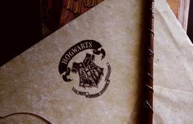 letter with Hogwarts written on it