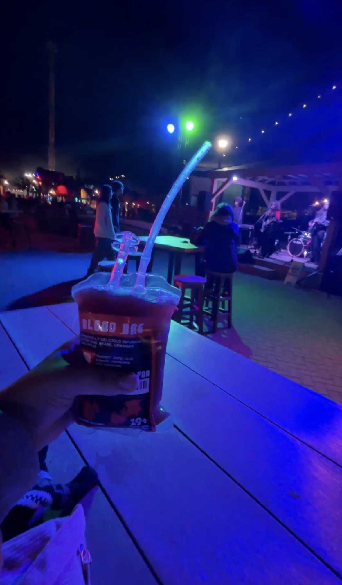 Canada\'s Wonderland\'s Halloween haunt Blood bag juice