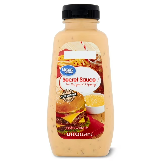 Great Value Secret Sauce for Burgers Dipping 12 fl oz Squeeze Bottle d05b73d5 c4b3 43d3 99f5 cce42bcecfc949a480d66f90af64930dfa44f1620126?width=1024&height=1024&fit=cover&auto=webp&dpr=4