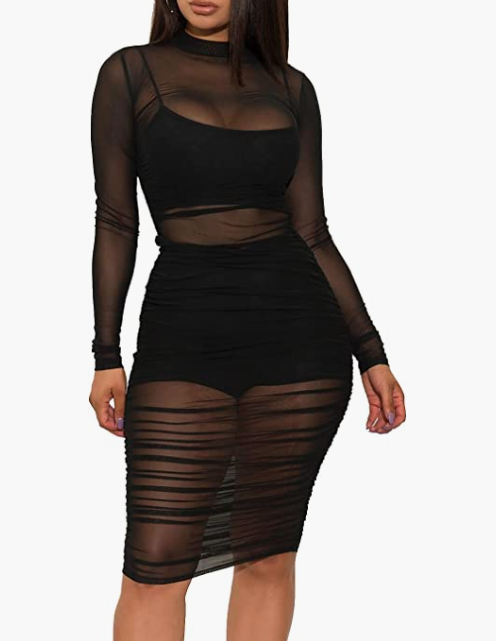 skims sheer dress dupe amazon