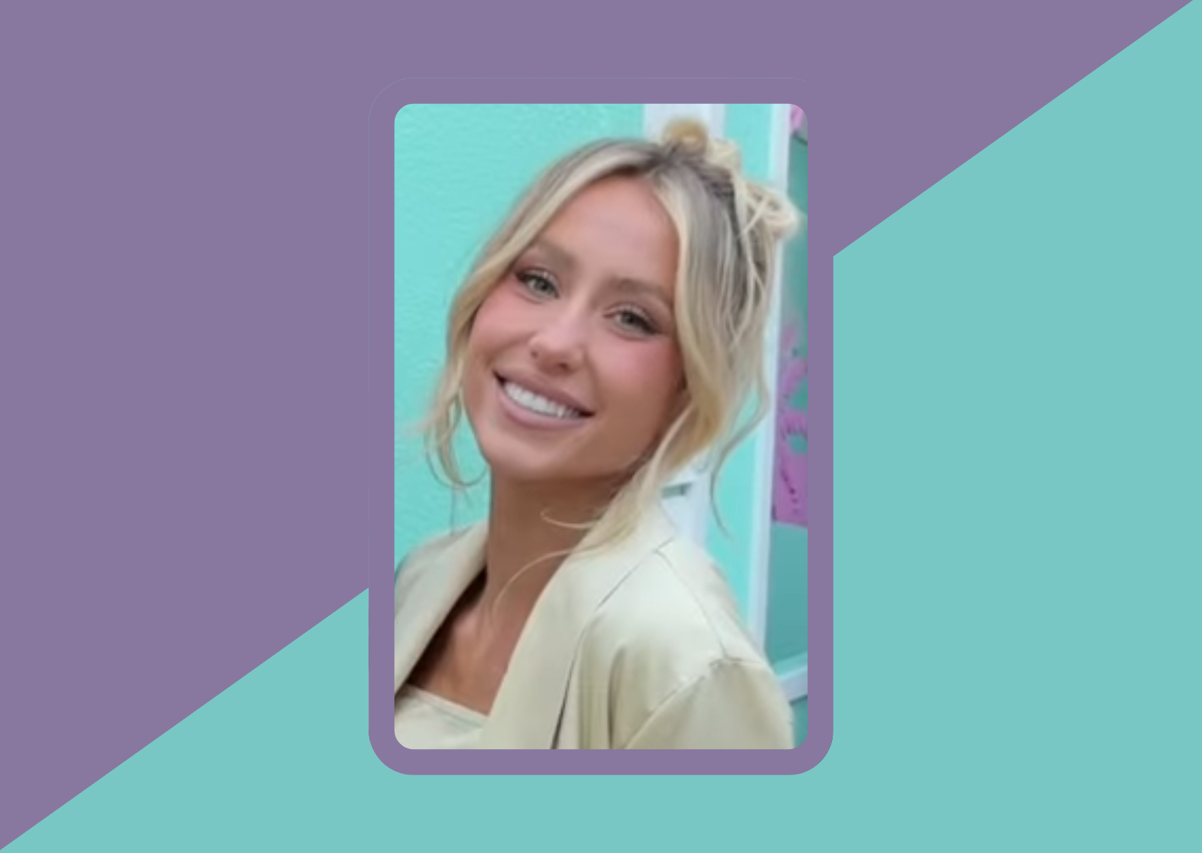 alix earle on multicoloured background