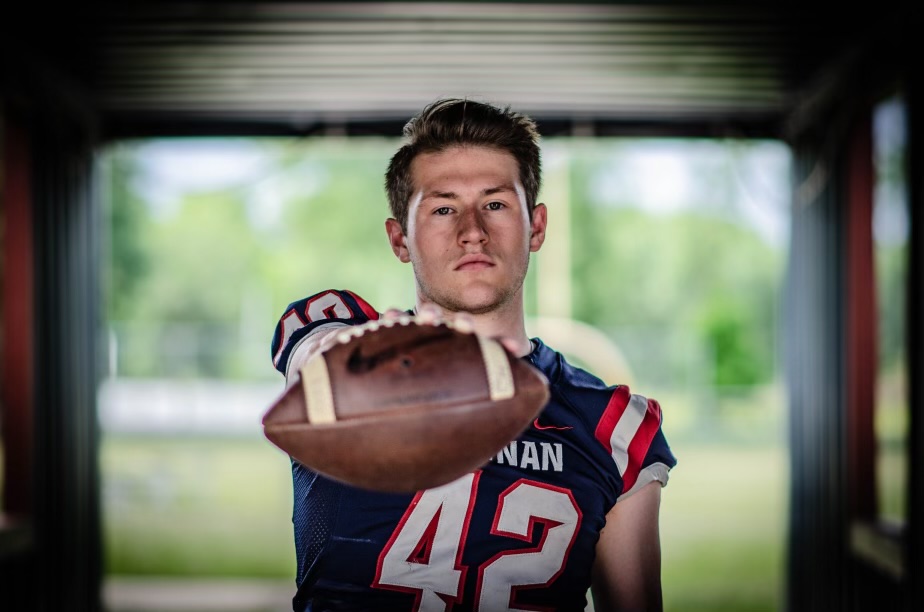 brendan david in football uniform