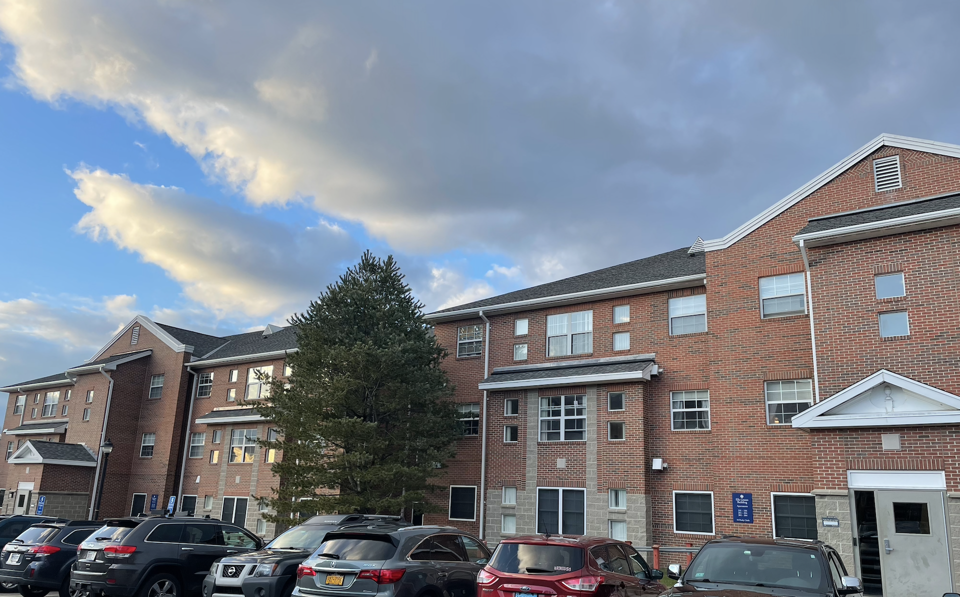 Exterior of a dorm building at UConn - being used in article for guide to UConn housing