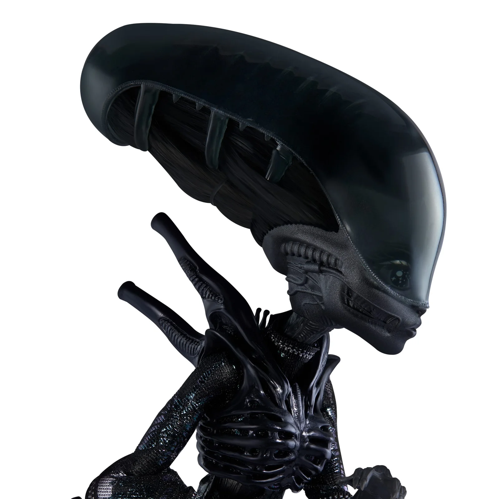 Xenomorph Skullector Doll closeup of head and face