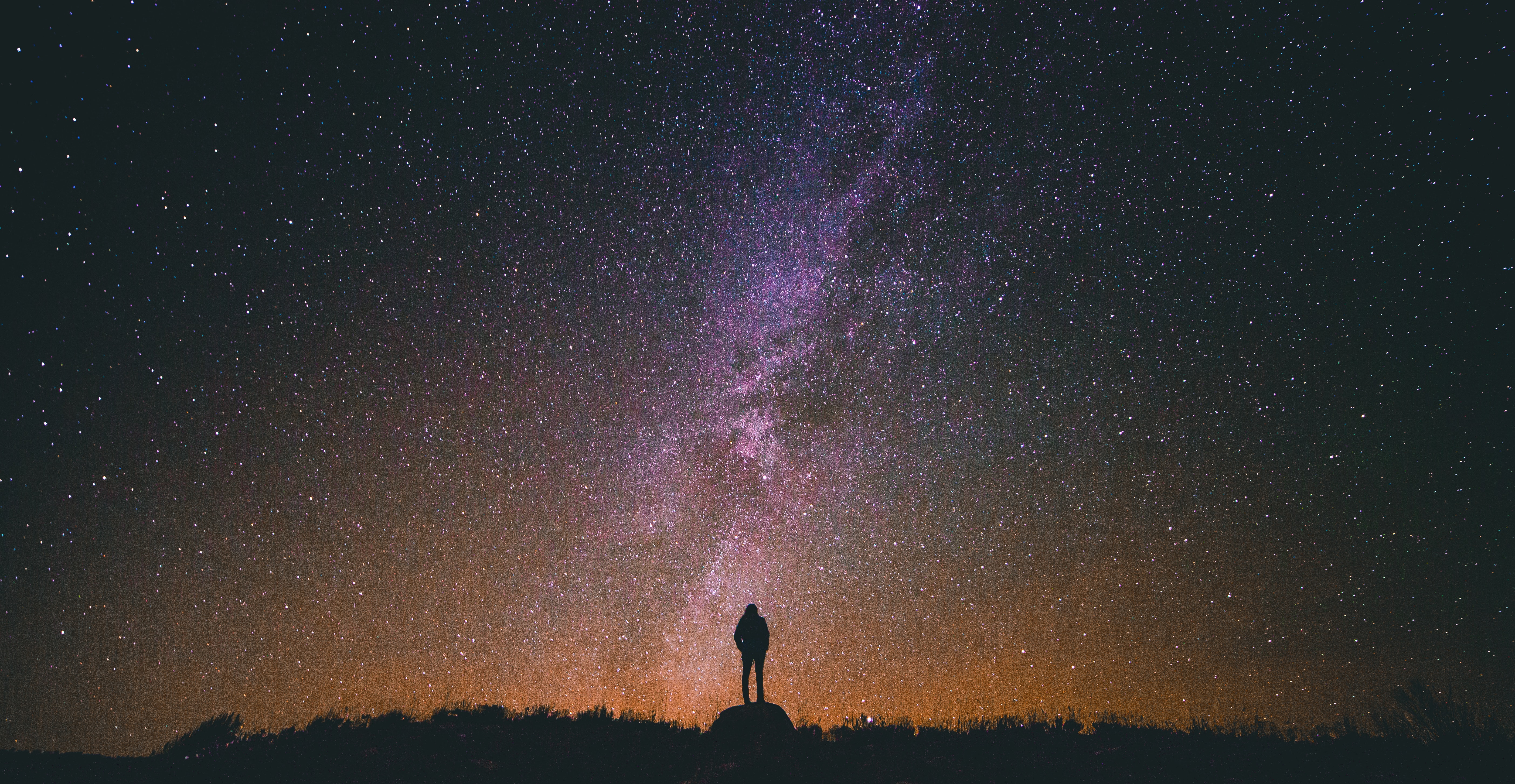 person looking at Night Sky by Greg Rakozy from Unsplash?width=698&height=466&fit=crop&auto=webp&dpr=4