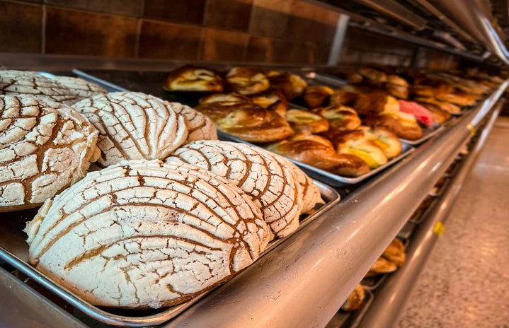 Close-up image of Pan De Delce dessert