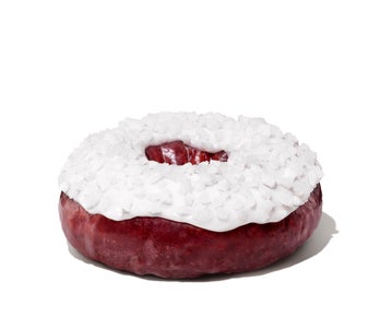 Frosty Red Velvet Donut
