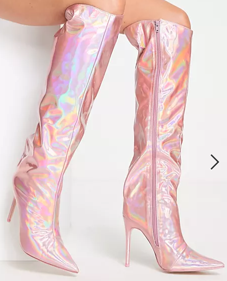 ASOS metallic boots