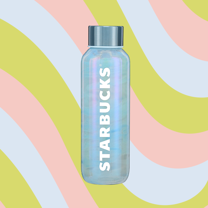 Starbucks Spring Showers Glass Water Bottle