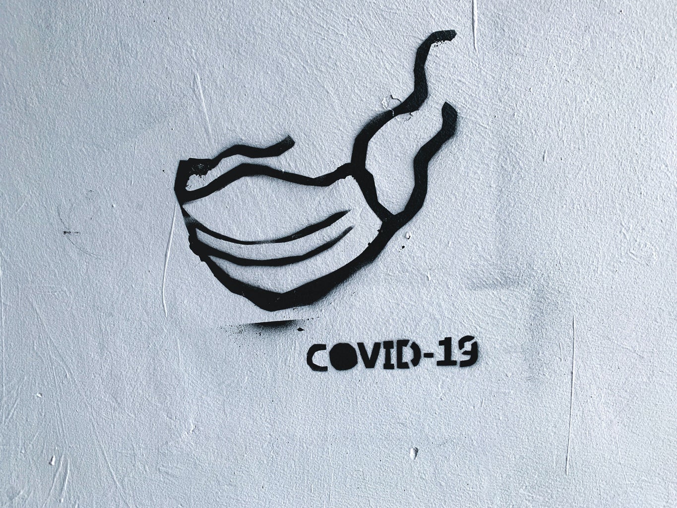 covid-19 wall graffiti