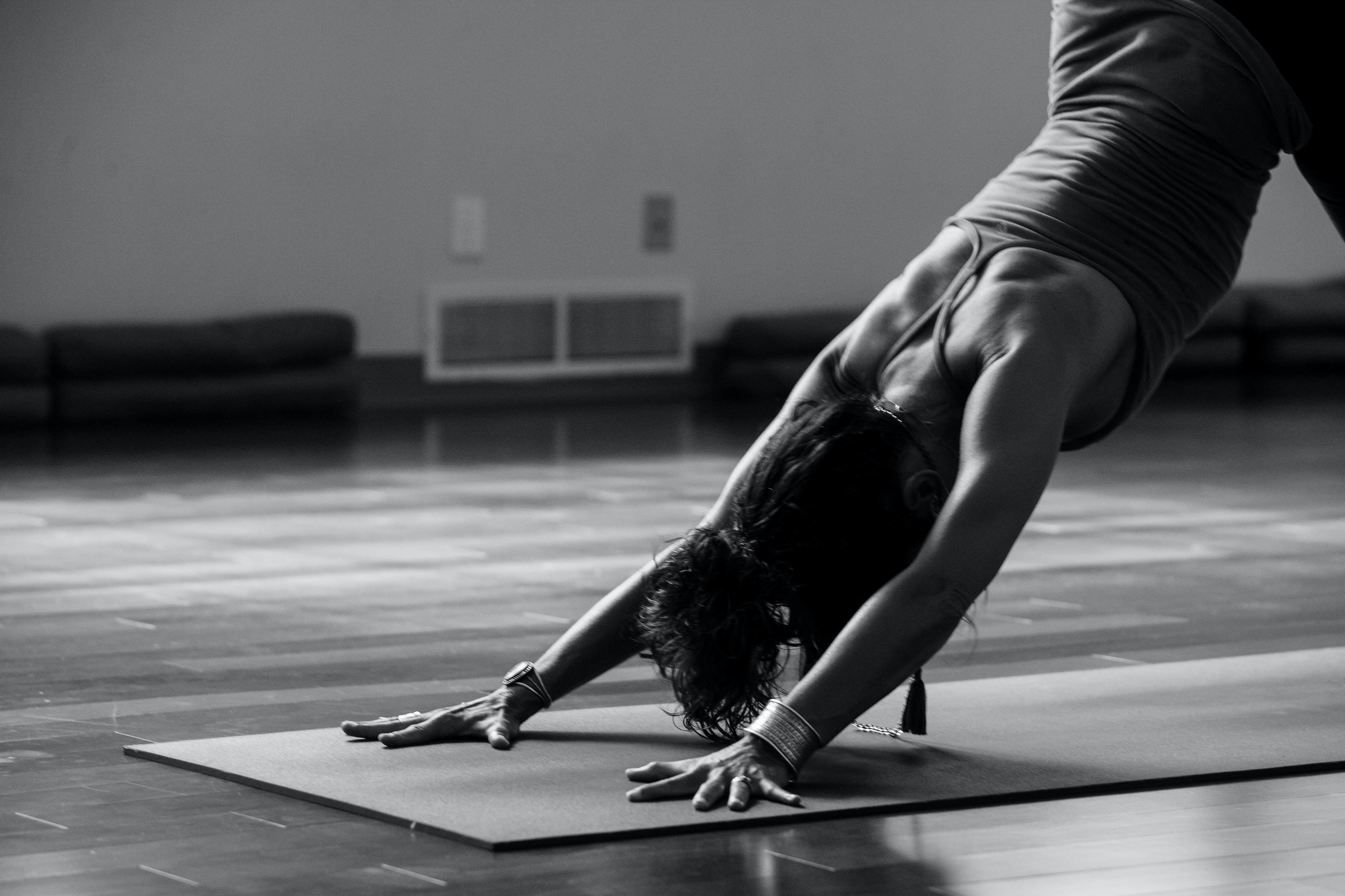 woman in yoga pose