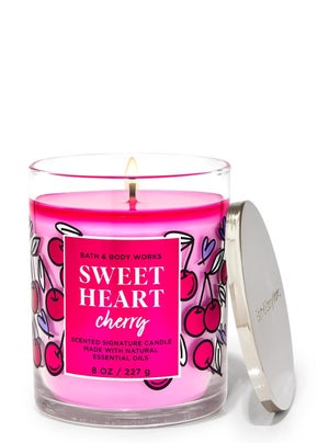 Bath & Body Works Sweetheart Cherry Single Wick Candle