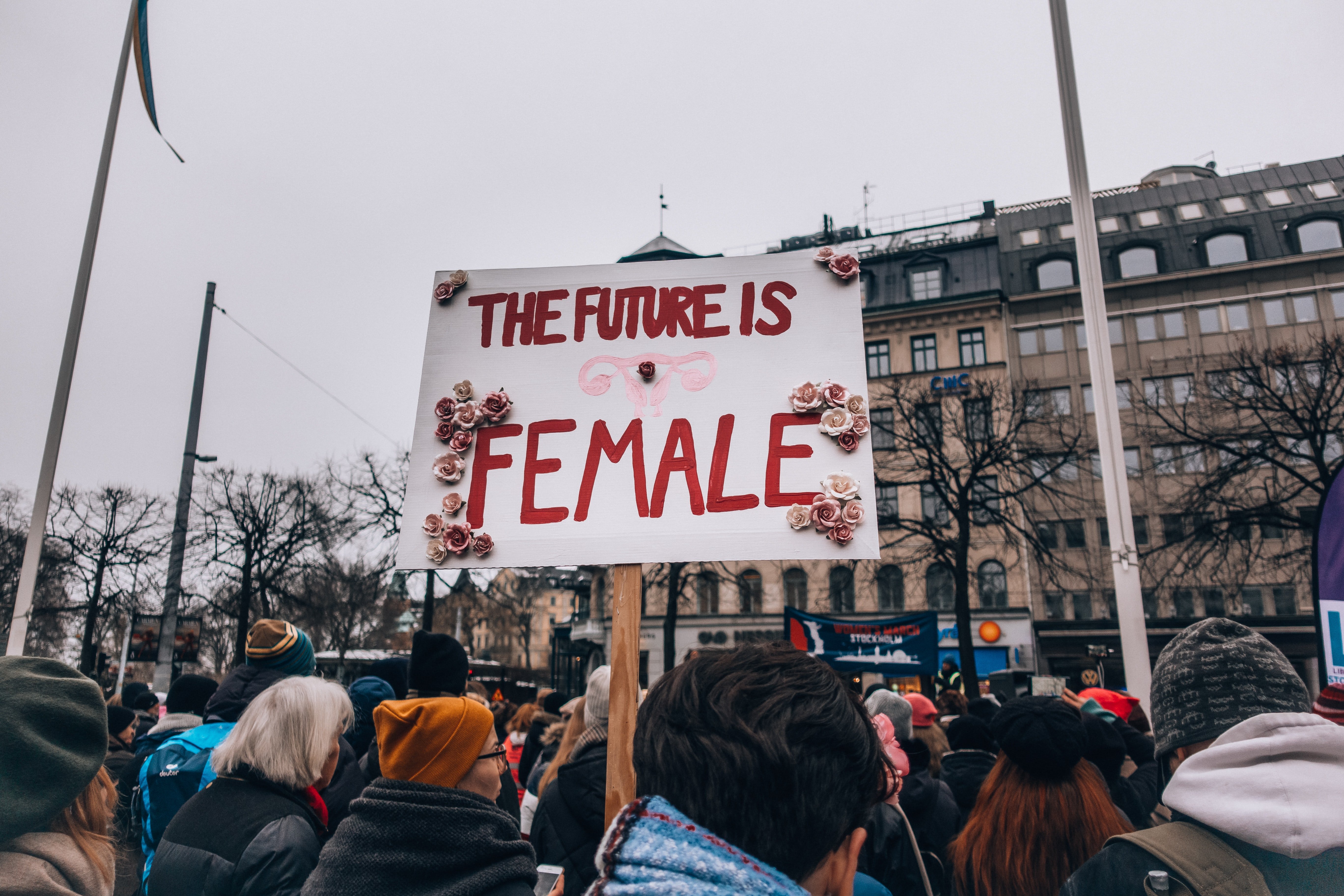 The future is female protest sign by Unsplash?width=698&height=466&fit=crop&auto=webp&dpr=4