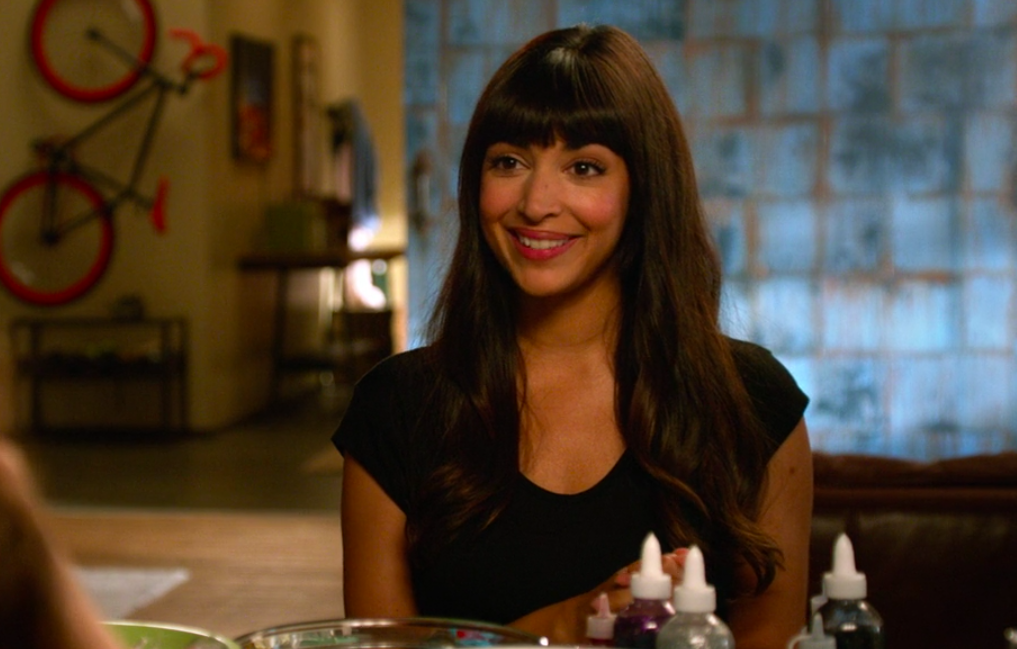 Girl with brown hair smiling