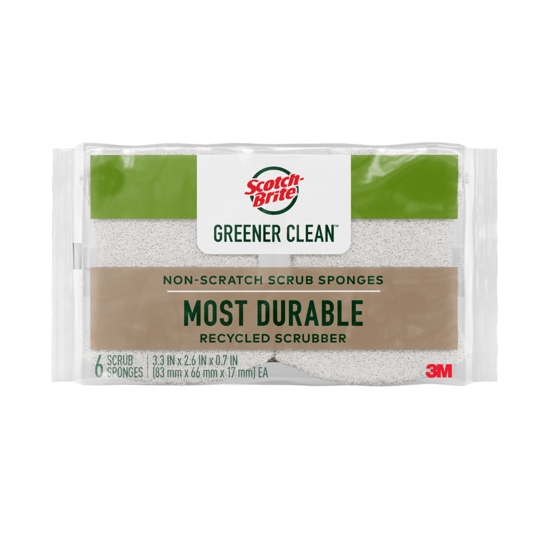 white sponge in plastic wrap