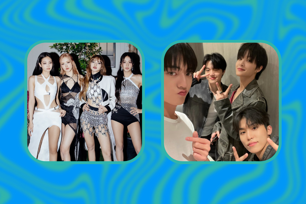 BLACKPINK and TREASURE