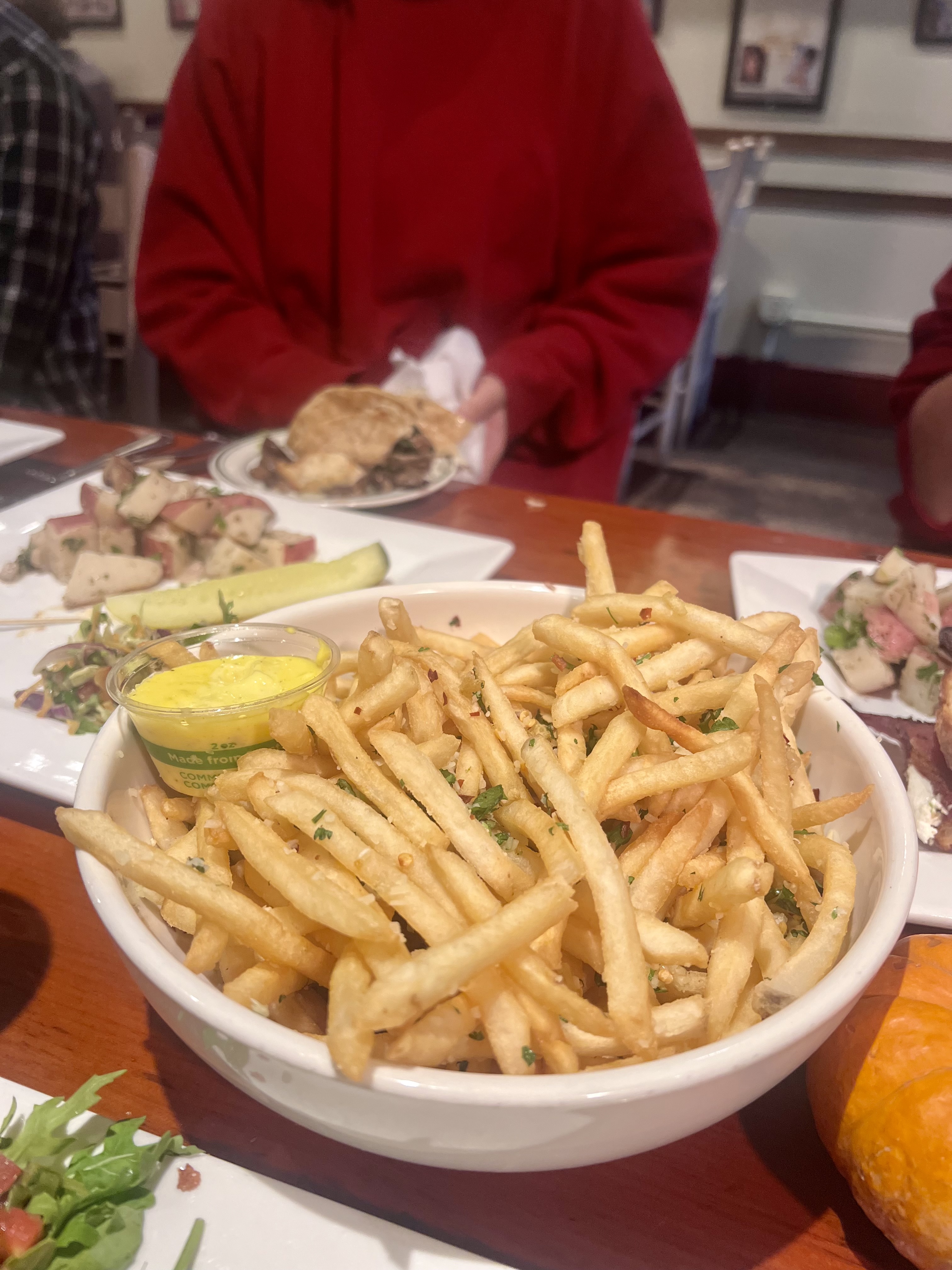 Bowl of fries from Farm Bloomington\'s lunch menu
