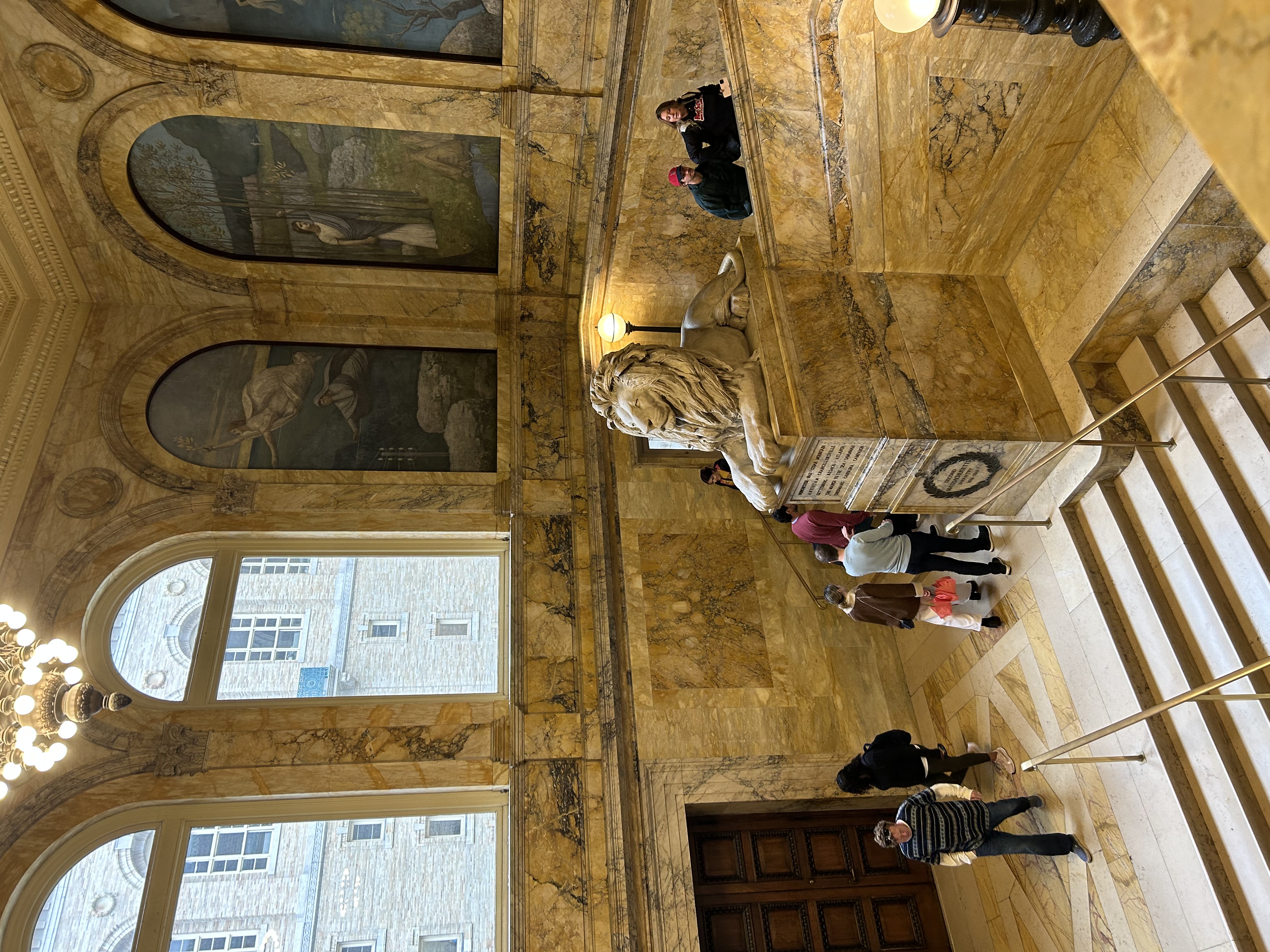staircase at the Boston Public Library