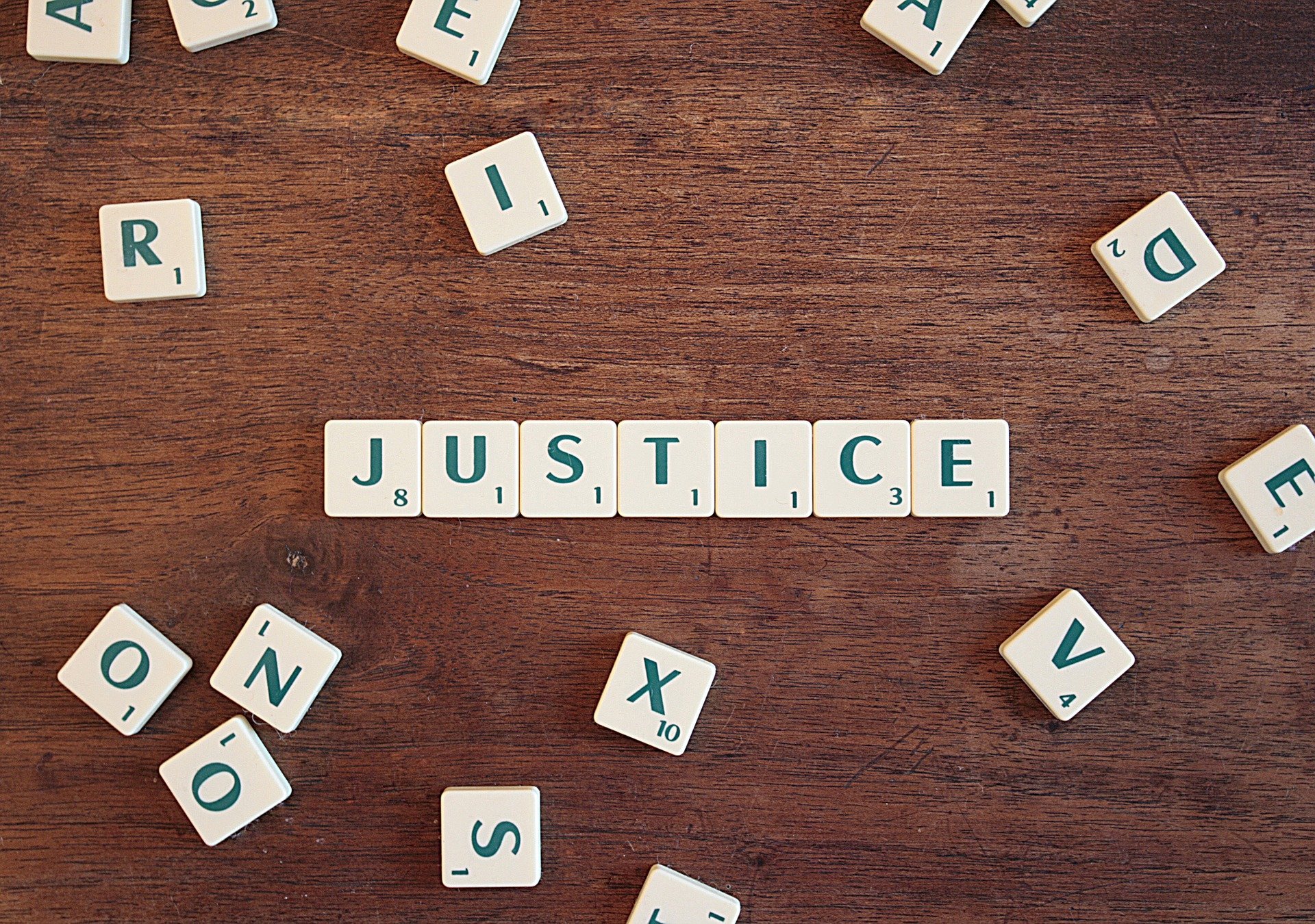 justice scrabble letters