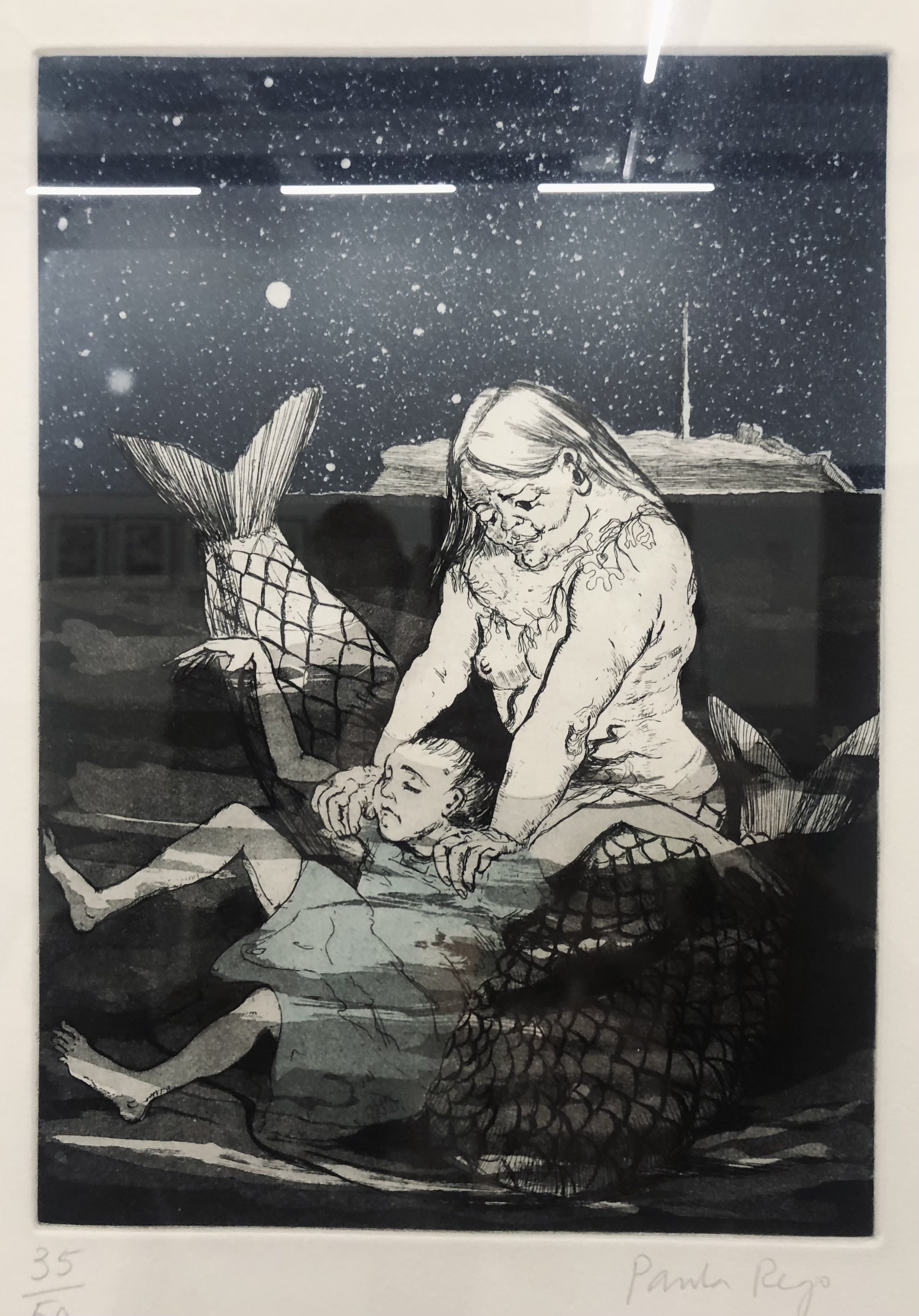 Paula Rego print of mermaid